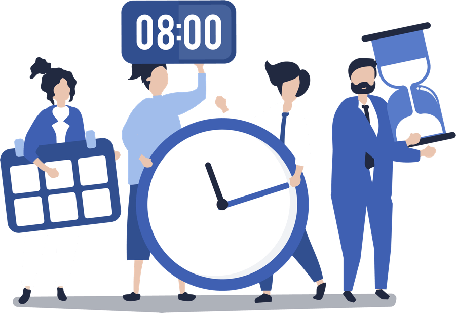 <a href="https://www.freepik.com/free-vector/characters-of-people-holding-time-management-concept_3046753.htm">Designed by Rawpixel.com</a>